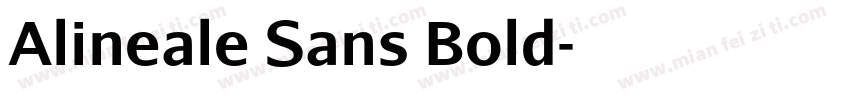 Alineale Sans Bold字体转换